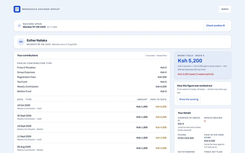 Chama Management System — screenshot 5