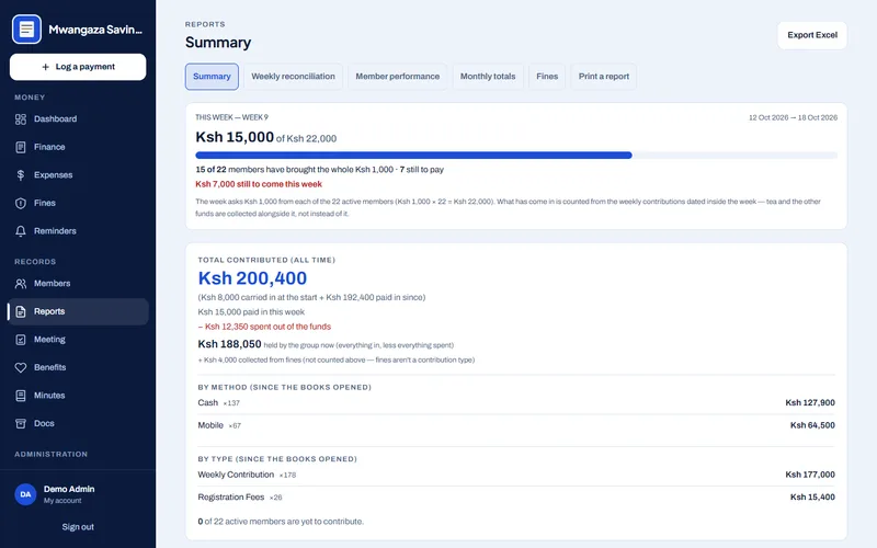 Chama Management System — screenshot 4