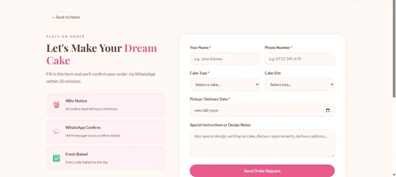 Sweet Layers Bakery — screenshot 2